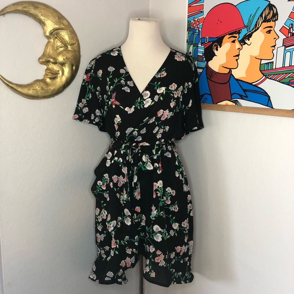 Black Floral Sundress